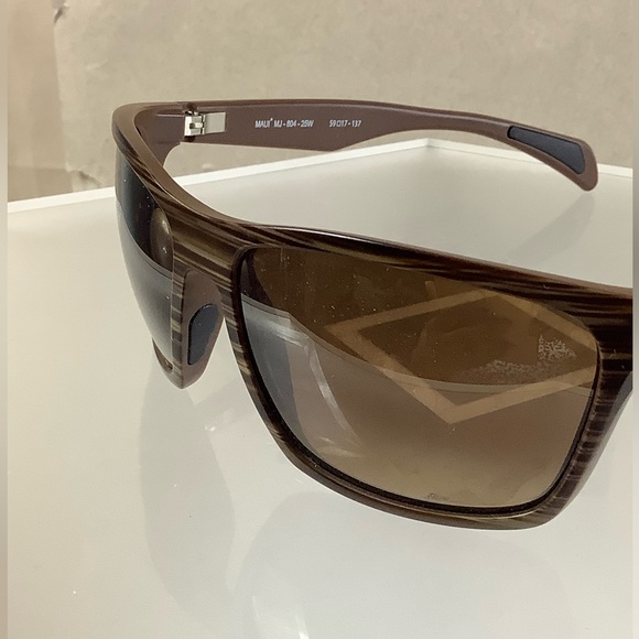 Maui Jim Makoa MJ 804-25W Wrap Brown Polarized Sunglass Frames Only Brown 59mm - Picture 7 of 16